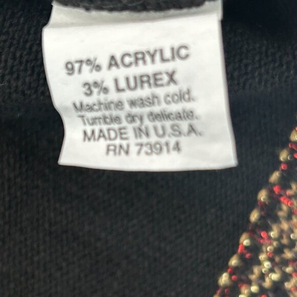 Alfred Dunner Women's Black Cardigan with accents | Sz L Made in USA | NWT - Picture 5 of 6